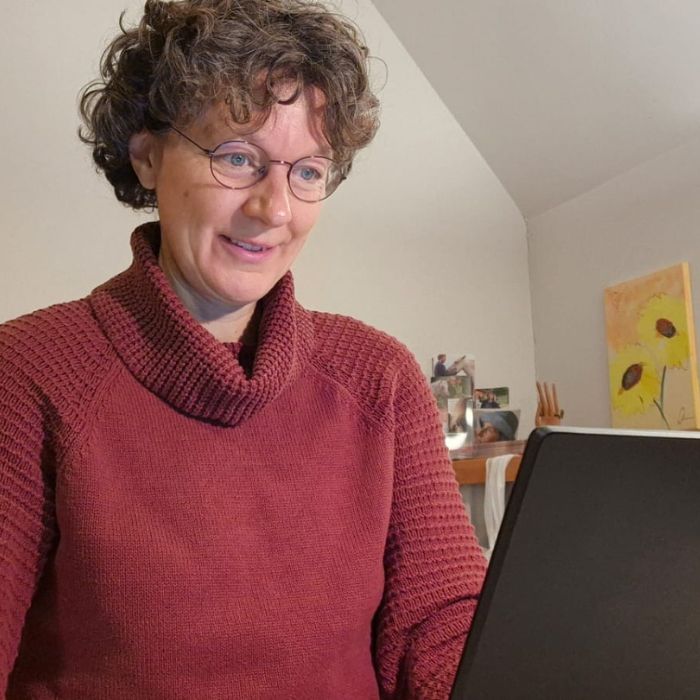 Katharina beim Online-Gruppencoaching